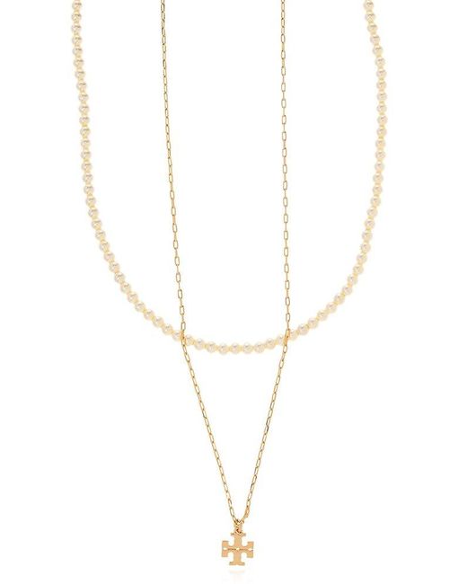 Tory Burch Black Pearl Necklace