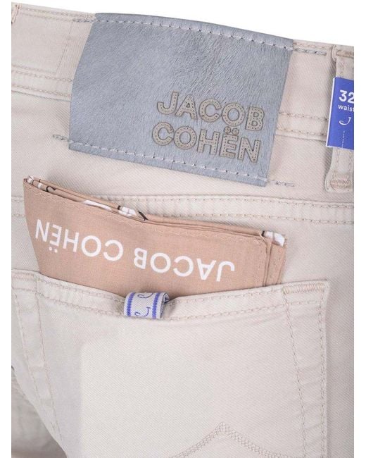 Jacob Cohen Gray Nick Mid-rise Slim-fit Trousers for men