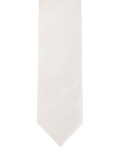 Errico Formicola White Classic Tie for men