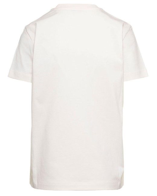 Moncler White Ss T-Shirt