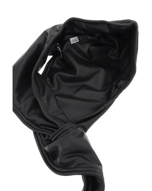 Y. Project Black Faux Leather Hood