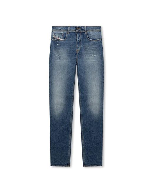 DIESEL Blue 2023 D-Finitive L.30 Tapered Jeans for men