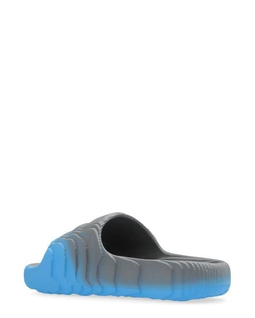 Adidas Originals Blue Adilette 22 Slip-on Slides for men