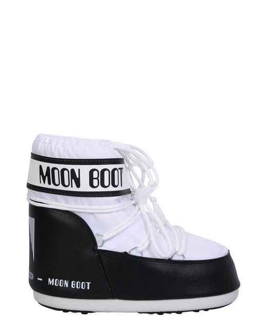 Moon Boot White Low Lace-up Boots