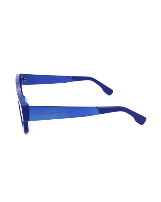 Retrosuperfuture Blue Colpo Rectangle Frame Sunglasses