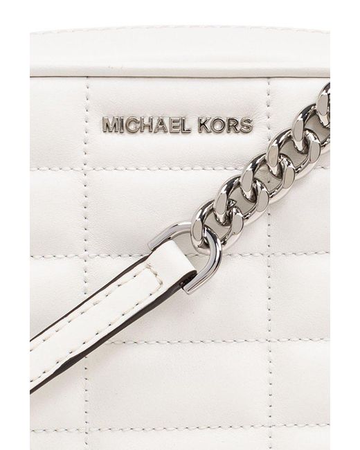 MICHAEL Michael Kors White Quilted Shoulder Bag,