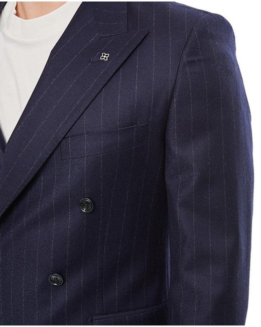 Tagliatore Blue Double-breasted Two-piece Suit Set for men