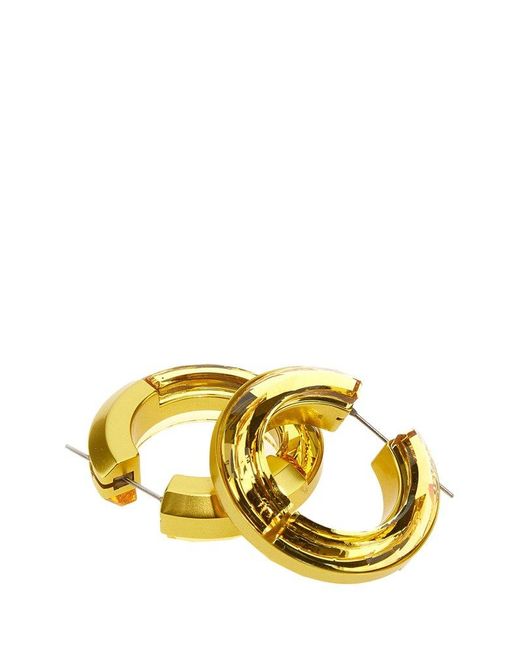 Swarovski Metallic Lucent Round Hoop Earrings