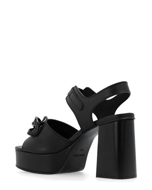 See By Chloé Black 'monyca' Platform Sandals,