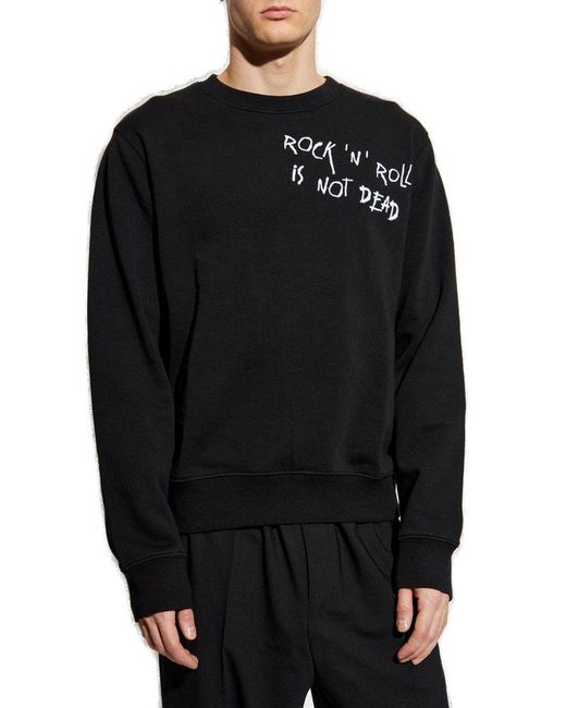 Zadig & Voltaire Black Aime Crewneck Sweatshirt for men