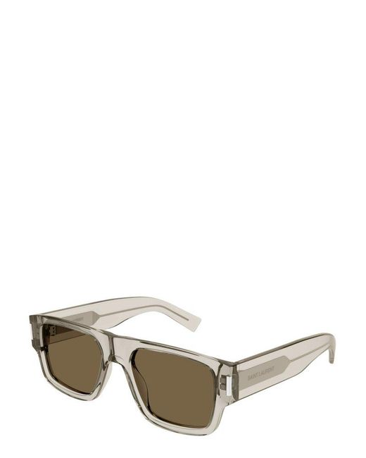 Saint Laurent Natural Square Frame Sunglasses for men