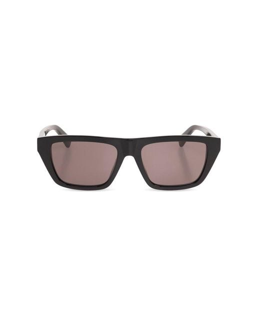 Bottega Veneta Black Square Frame Sunglasses for men