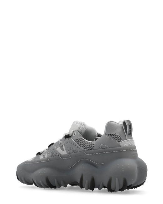 DIESEL Gray S-prototype P1 Lace-up Sneakers for men