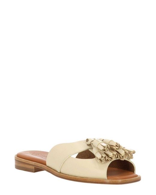 【HEREU】BOQUERIA HEELED Open-Toe Tasseled Sandal BOQUERIA SLIDE - Open-Toe Tasseled Slide – Hereu Studio