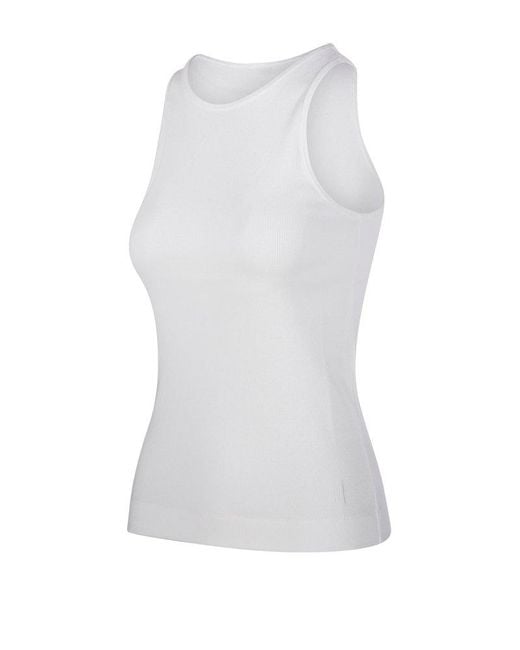 By Malene Birger White Amani Ribbed Tank Top