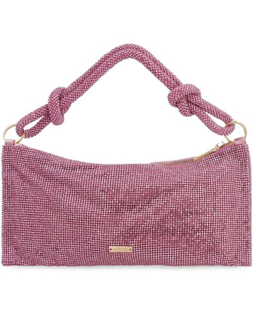 Cult Gaia Synthetic Logo Plaque Clutch Bag in Pink - Lyst