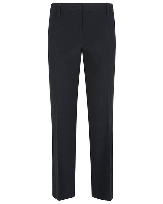 Ermanno Scervino Blue Tailored Trousers With Straight Leg Design