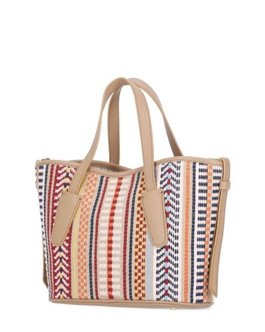 Coccinelle Multicolor Logo Patch Top Handle Bag