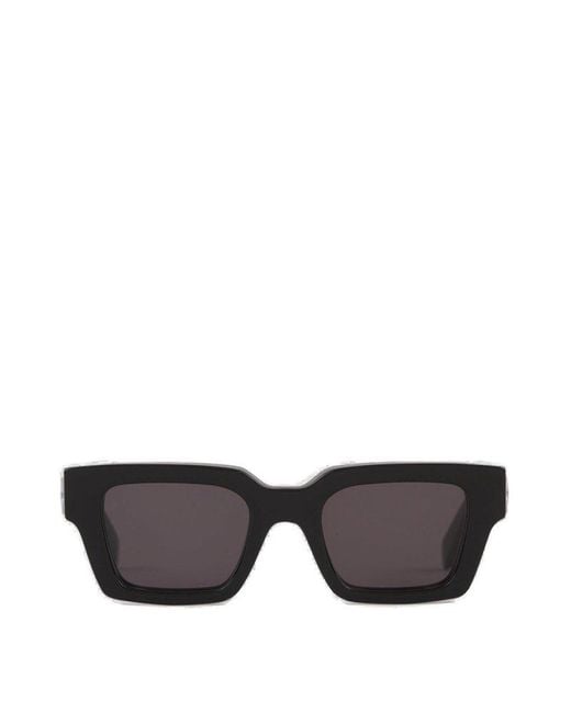 Off-White c/o Virgil Abloh Black Virgil Square Frame Sunglasses for men