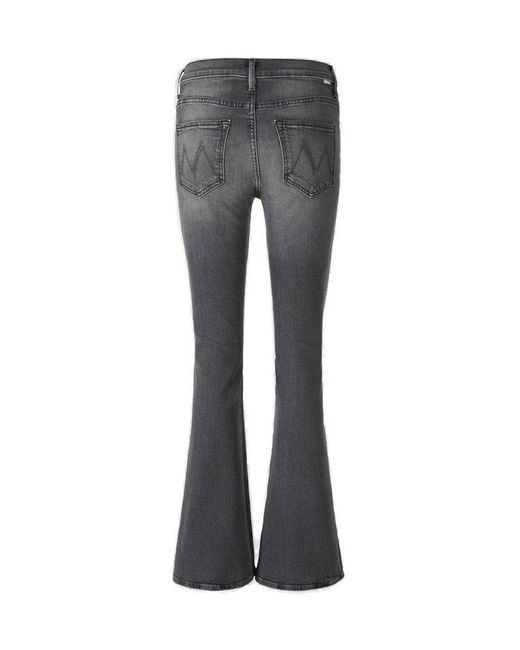 Mother Gray Flare Weekender Jeans