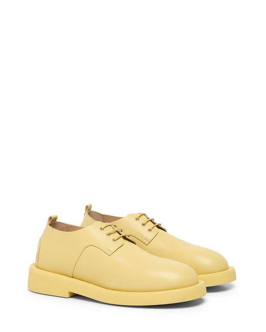 Marsèll Yellow Gommello Lace-up Derby Shoes for men