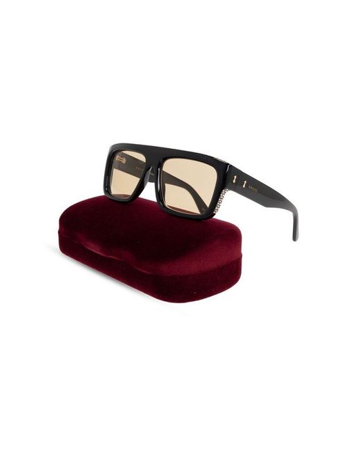 Gucci Natural Sunglasses With Logo, for men