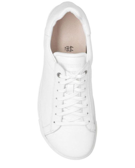 Birkenstock White Logo-Debossed Low-Top Sneakers for men