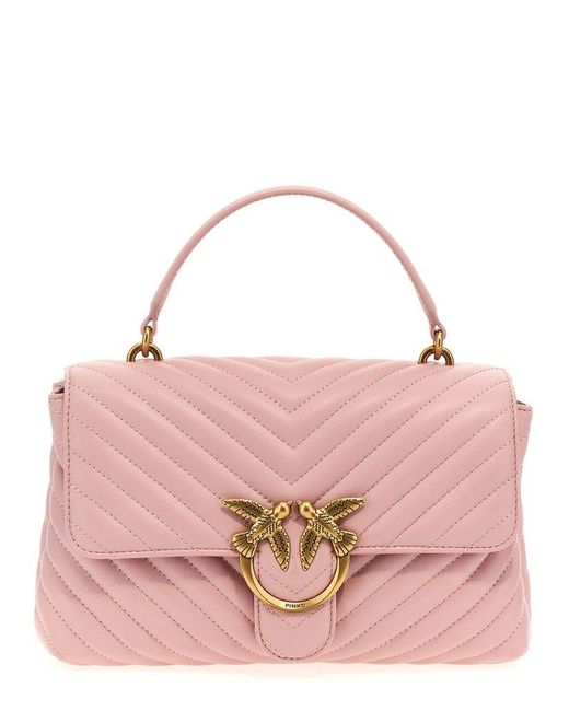 Pinko Pink Love Lady Puff Big Crossbody Bags