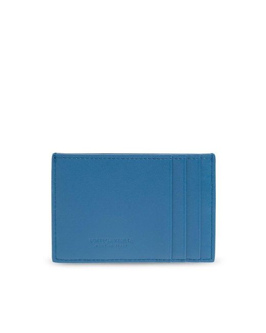 Bottega Veneta Blue Leather Card Holder for men