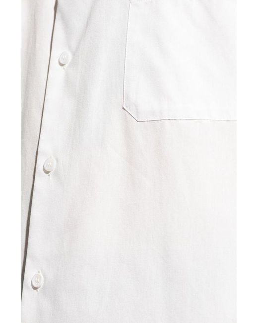 Yohji Yamamoto White Loose-fitting Shirt, for men