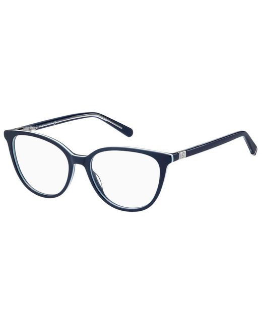 Tommy Hilfiger Black Oval Frame Glasses