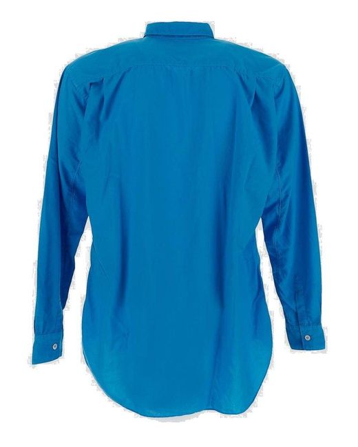 Comme des Garçons Blue Long Sleeves Shirt for men