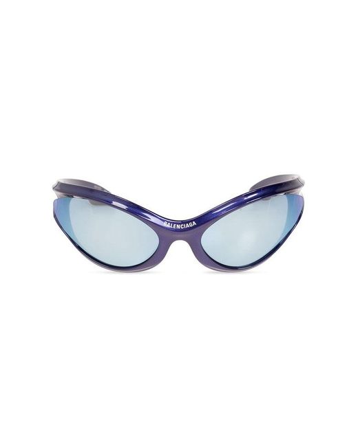 Balenciaga Blue 'dynamo' Sunglasses,