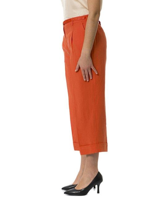 Liu Jo Orange Cropped Trousers