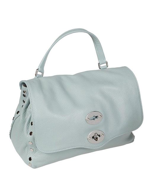 Zanellato Blue Small Postina Daily Top Handle Bag