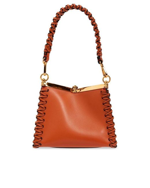 Etro Orange 'vala Mini' Shoulder Bag,