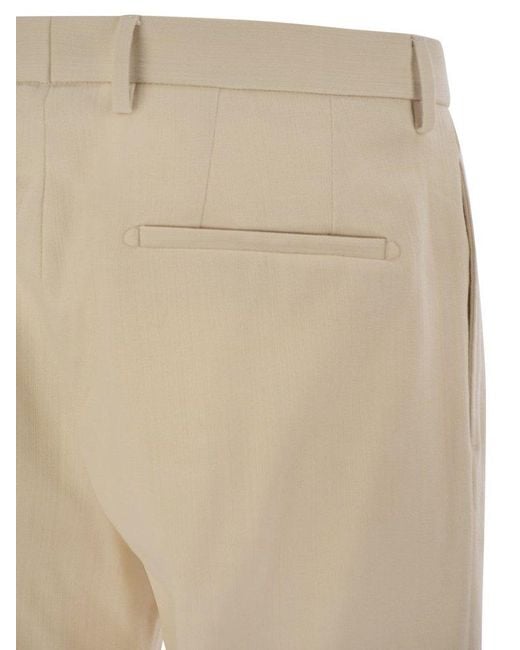 Tagliatore Natural Stretch Cotton-Blend Trousers for men