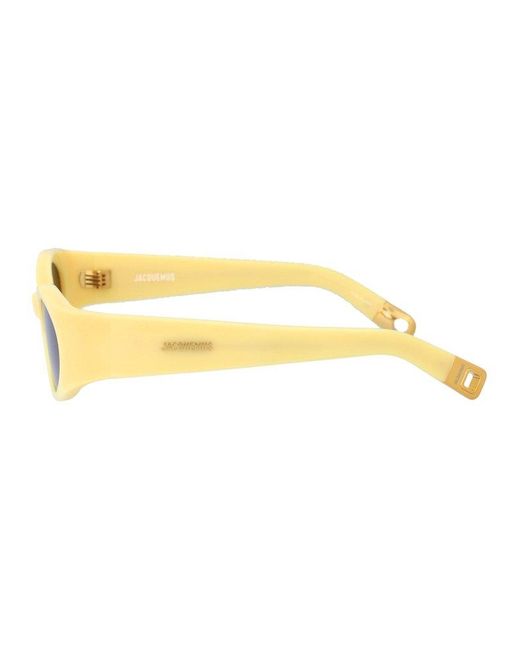 Jacquemus Yellow Oval Frame Sunglasses