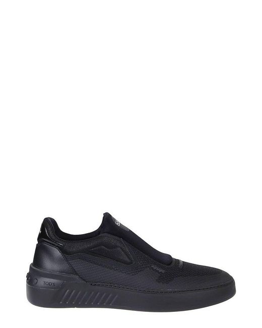 Tod's Black Round-toe Lace-up Sneakers for men