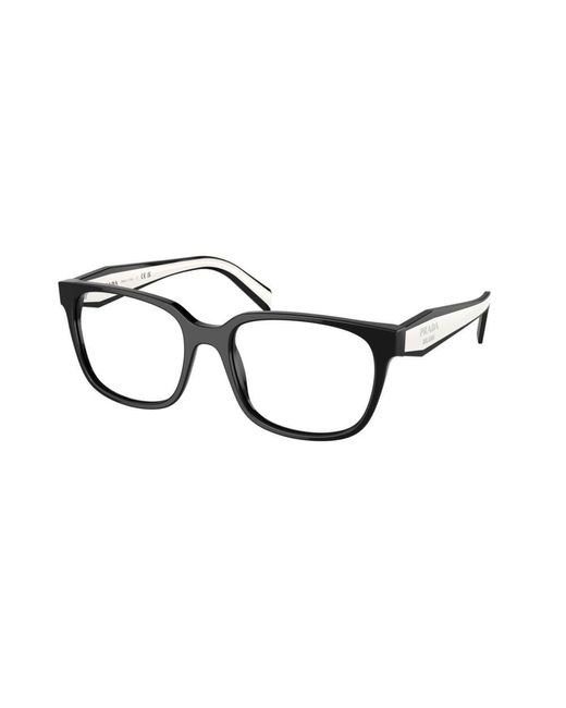 Prada Black Rectangular Frame Glasses