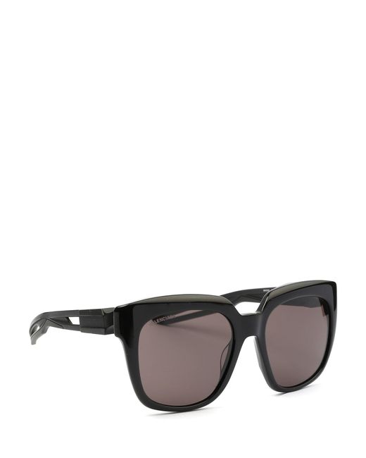 Balenciaga Oversized Square Sunglasses in Black - Lyst