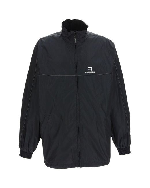 Balenciaga Synthetic Sporty B Tracksuit Jacket in Black for Men - Save ...