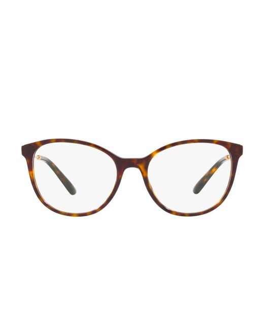 Dolce & Gabbana Black Round Frame Glasses