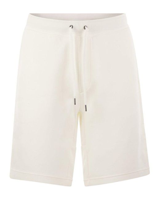 Polo Ralph Lauren White Double-Knit Shorts for men