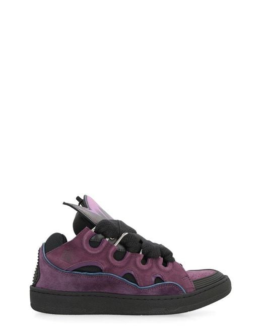 Lanvin Purple Curb Low-top Sneakers for men