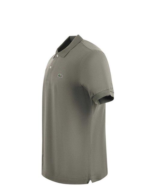 Lacoste Gray Classic Fit L.12.12 Light Piqué Polo Shirt for men