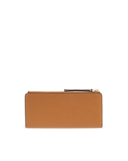 Tory Burch Brown Leather Wallet,
