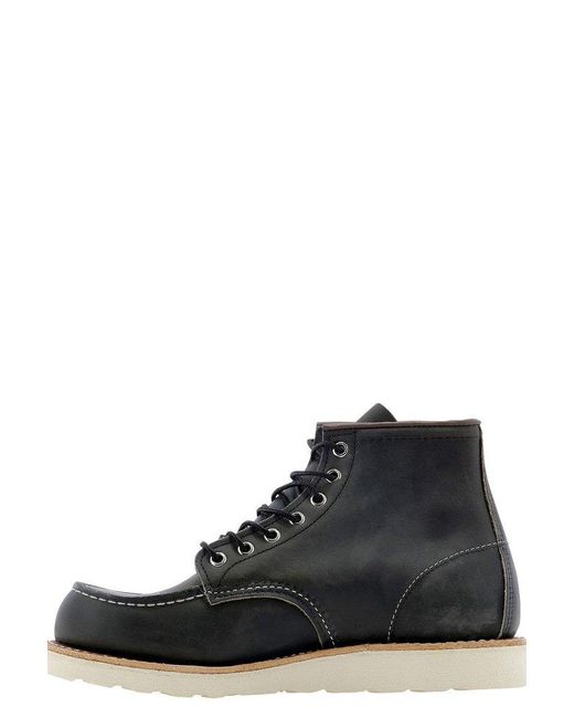 Red Wing Black Classic Moc Boots for men