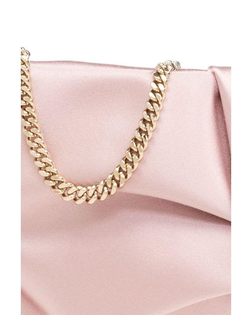 Jimmy Choo Pink Bonny Chain-linked Clutch Bag