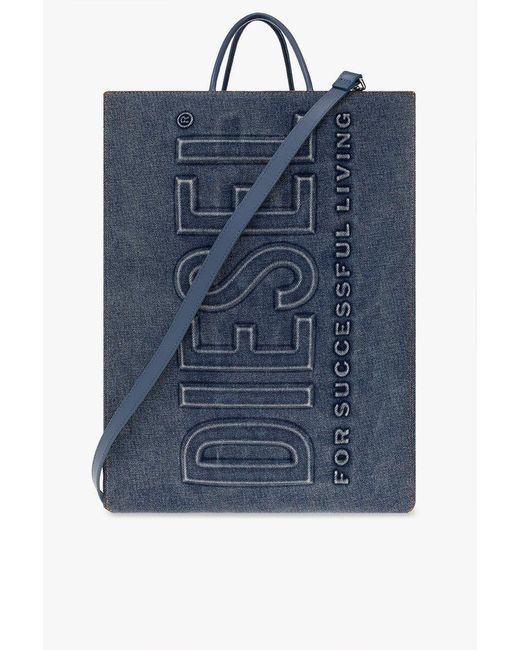DIESEL Blue 'dsl Shopper 3d Lx' Shopper Bag